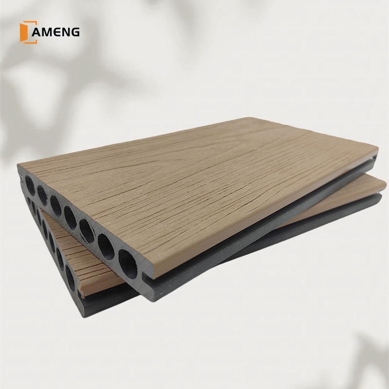 New Technology Hollow Solid WPC Co Extrusion Terrace Outdoor Floor 3D Embossed Composite Decking