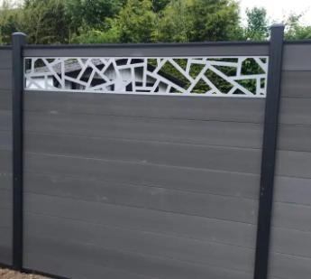 Wholesale Co-Extrusion New Tech Wood Plastic Garden Aluminium Composite Wall Privacy Vinyl WPC Decking Fence Panel for House/Garden/Decorative Railing/Outdoor