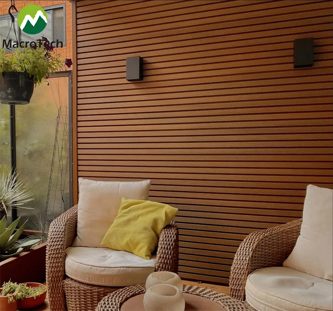 Waterproof Exterior UV-Resistant for No Color Fading WPC Wall Cladding