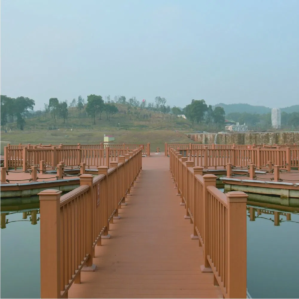 High Quality Customized WPC Composite Garden Railing Wood Plastic Balcony Railing Fancy with Free Sample