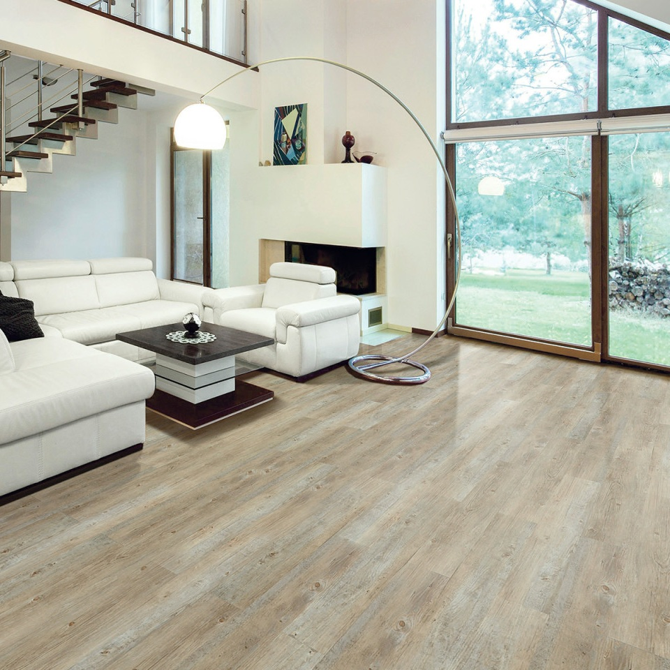 6.5mm Fire Resistant Luxury WPC Vinyl Floating Flooring
