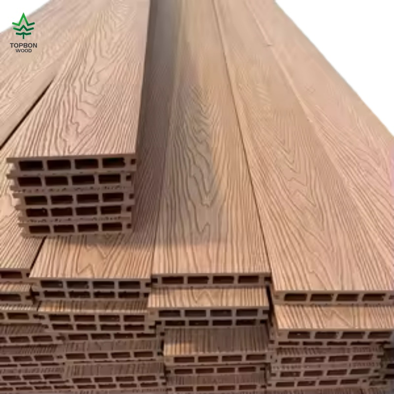 Wholesale Co-Extruded Fluted WPC Decking Outdoor Waterproof Floor Deck