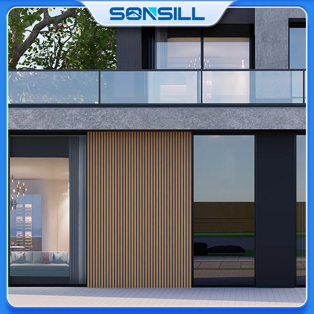 Sonsill Exterior Co-Extrusion Panels Interior PVC Decoration Wall Panel Waterproof Composite WPC Wall Cladding