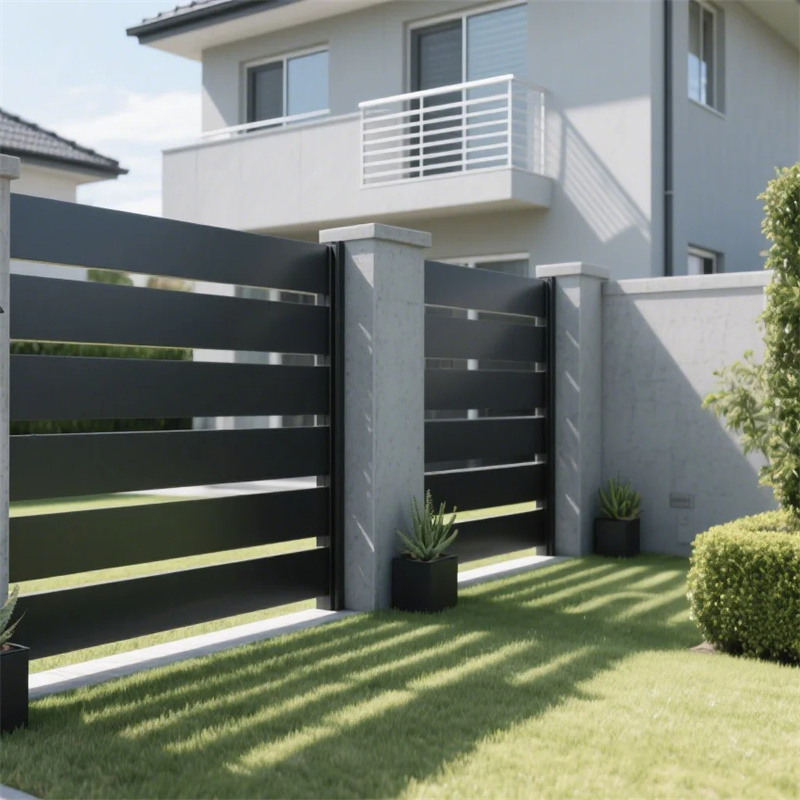 2026 New Style Custom Durable Corrosion Resistant WPC Galvanized Steel Wrought Iron Aluminum Fence Panel Panels for Garden