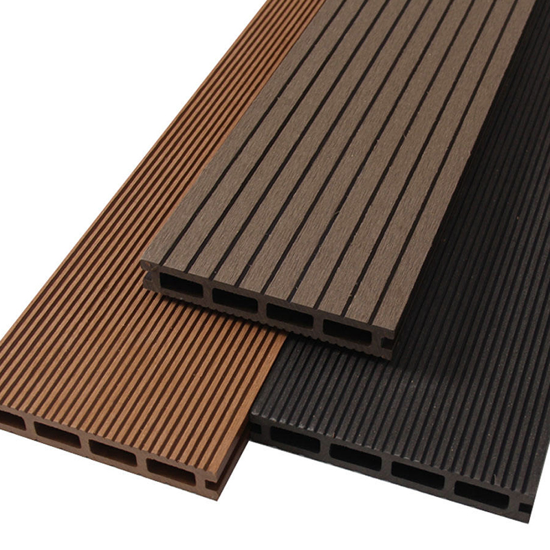 Hot Selling Popular Style Waterproof Fire Rated Wood Plastic Composite Flooring UV Rays Resistant WPC Decking Hollow Decking for Outdoor Use