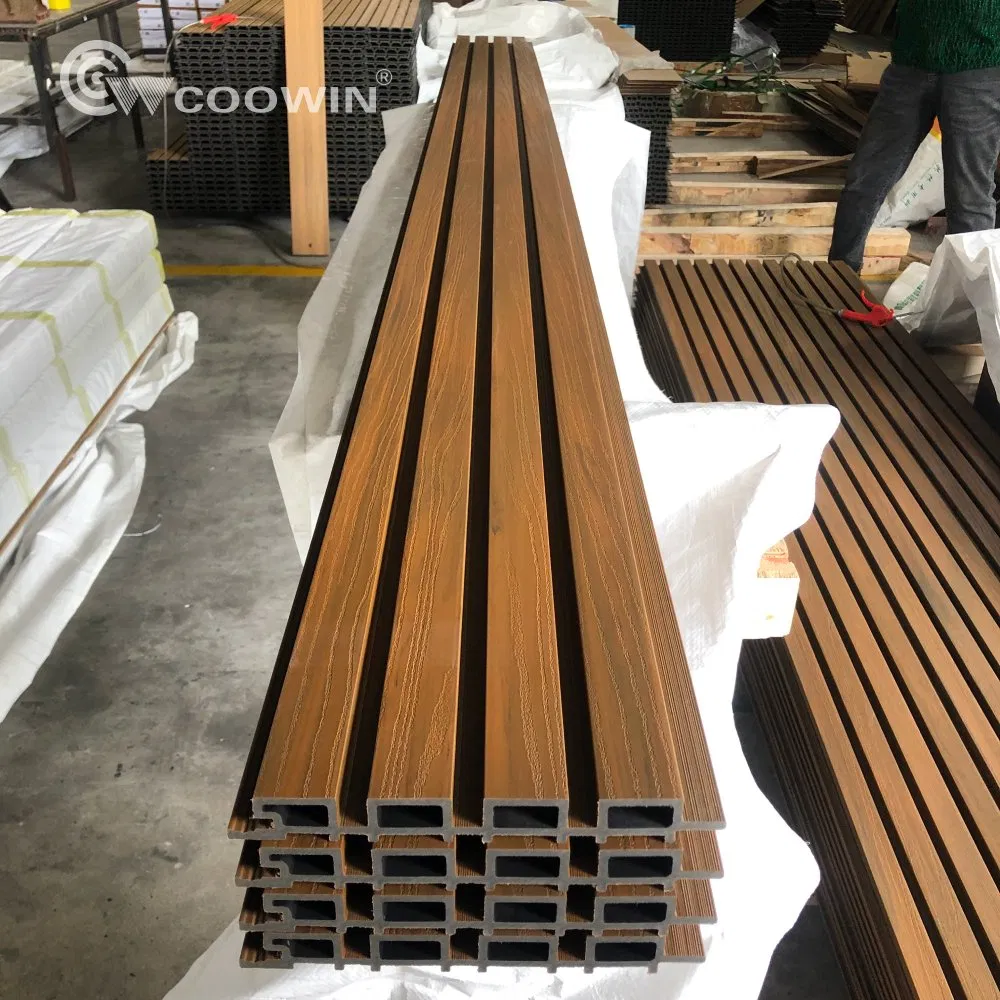 Wholesale Price Waterproof PVC WPC Fluted Exterior Wood WPC Wall Panel Cladding