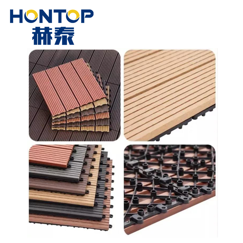 Wood Plastic Composite DIY Interlocking Tiles for Exterior Floor Tile 30X30 WPC Clips for Decking