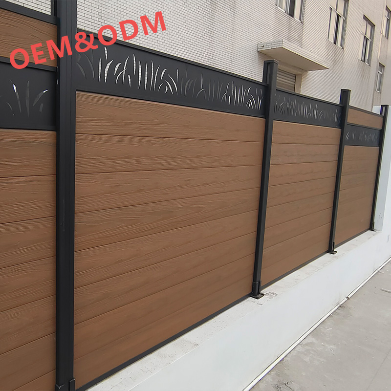 Wholesale Co-Extrusion New Tech Wood Plastic Garden Aluminium Composite Wall Privacy Vinyl WPC Decking Fence Panel for House/Garden/Decorative Railing/Outdoor