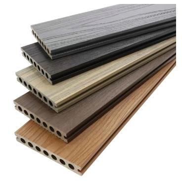 Weather Resistance Anti-UV Easy Installation Waterproof Newest Design Hollow WPC Decking