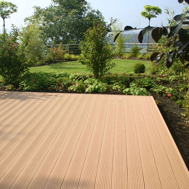 Cheap Price Waterproof Outdoor Hollow WPC Deck Flooring 145*25 mm with CE Certificate