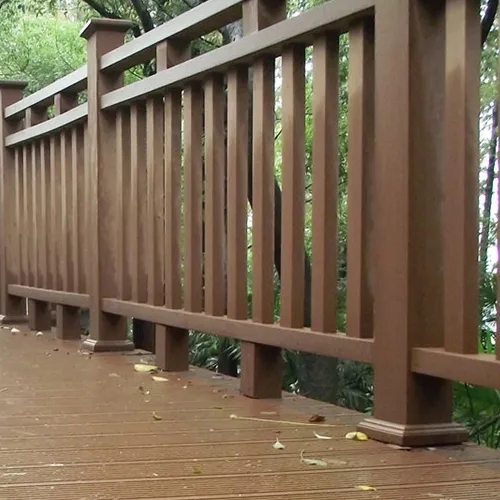 Outdoor Waterproof Weather Resistance Extrusion WPC Fencing Wood Plastic Composite Railing