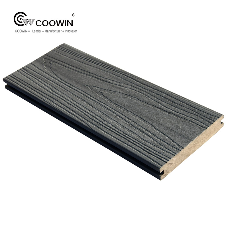 Anti-Slip 3D Wood Grain WPC Wood Plastic Composite Decking for Swimming Pool Terrace