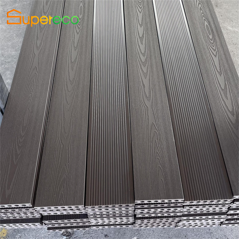UV Rays Resistant WPC Decking Hollowdecking for Outdoor Use