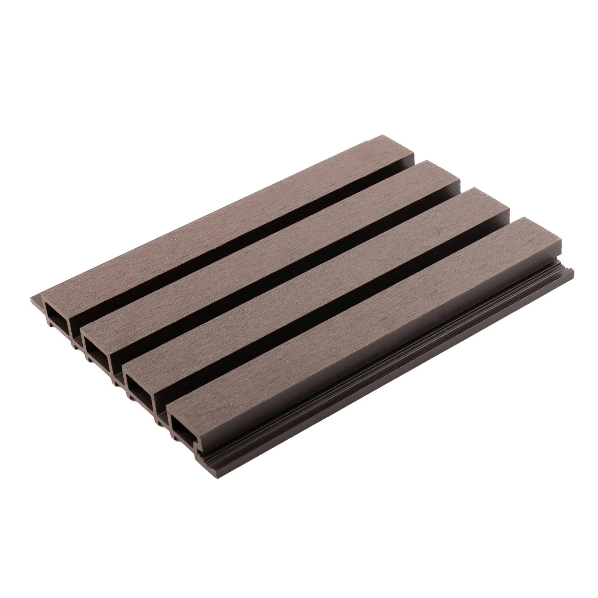 Easy to Install No-Maintenance Sanding Grooved Uncapped WPC Wall Cladding for Exterior 8"