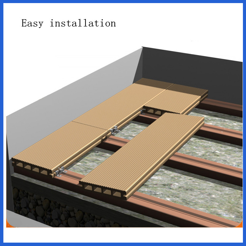 High Strength Wholesale Fire-Resistant WPC Decoration Solid Decking/Flooring with Customized Colors