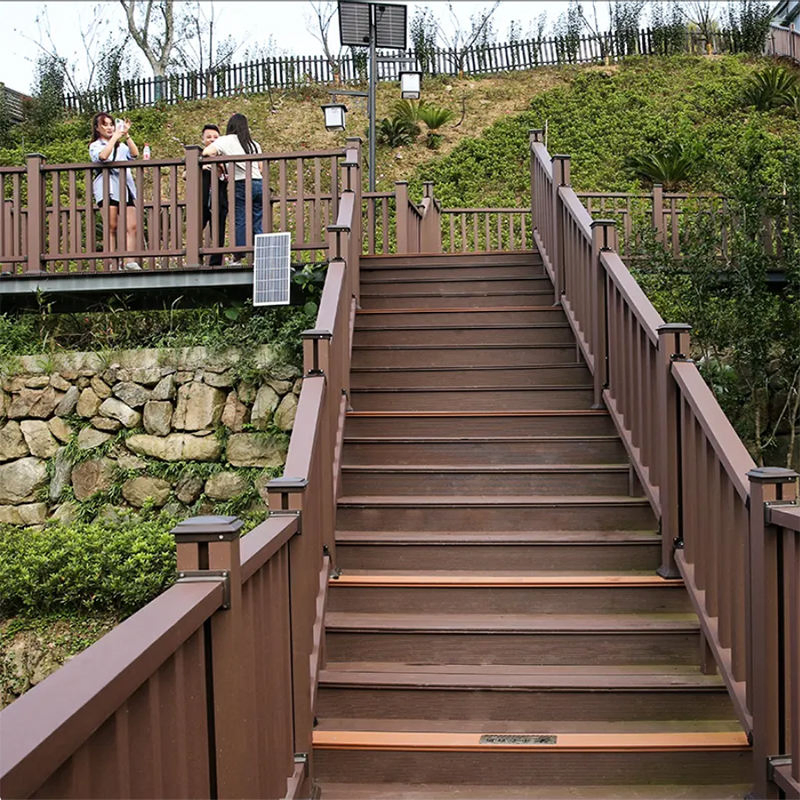 Co-Extrusion WPC Tubes Building Material Outdoor Wall Decoration Wood Plastic Composite Railings