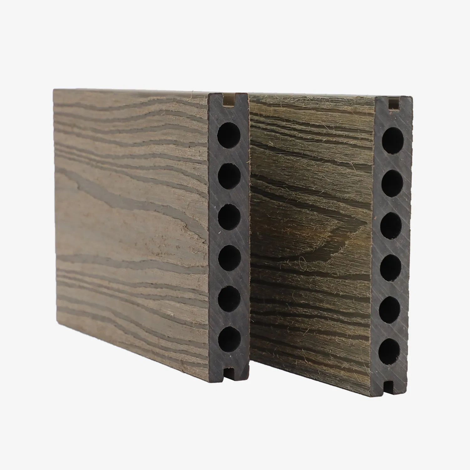 143X22.5mm Maple Walnut Teak Coffee Co-Extrusion 2rd Generation WPC Hollow Decking