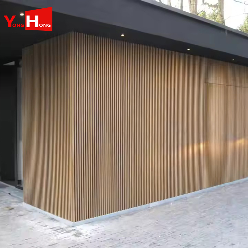 External Wall WPC Building Material Outdoor Exterior Composite PVC Stone Panel WPC Wall Cladding