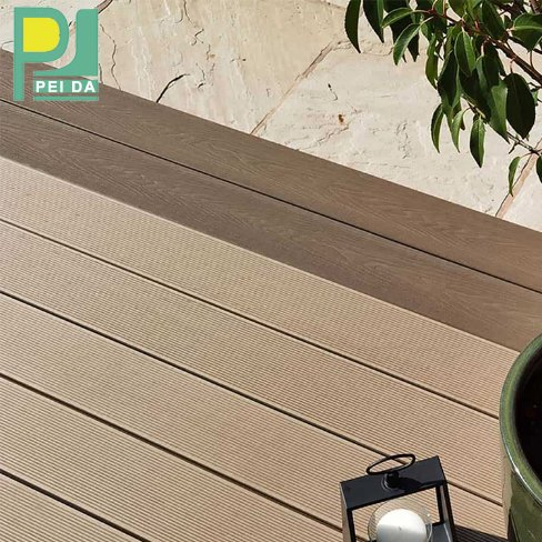 WPC Wood Plastic Composite Terrace Floor Price/ Outdoor Decking / Solid WPC Decking Board