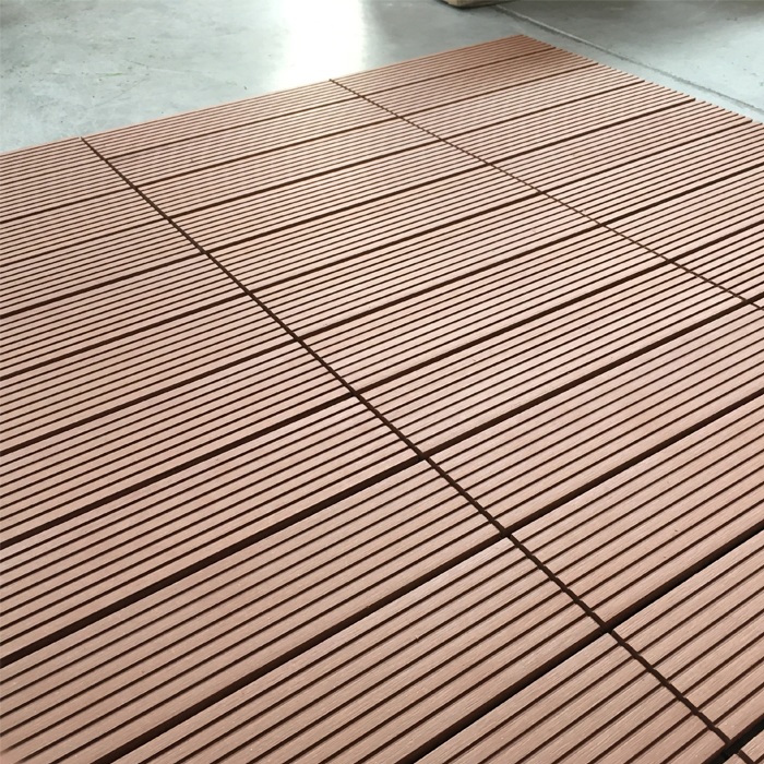 100% Eco-Friendly Non-Slip WPC Swimming Pool Outdoor DIY Interlocking Composite Decking Tiles