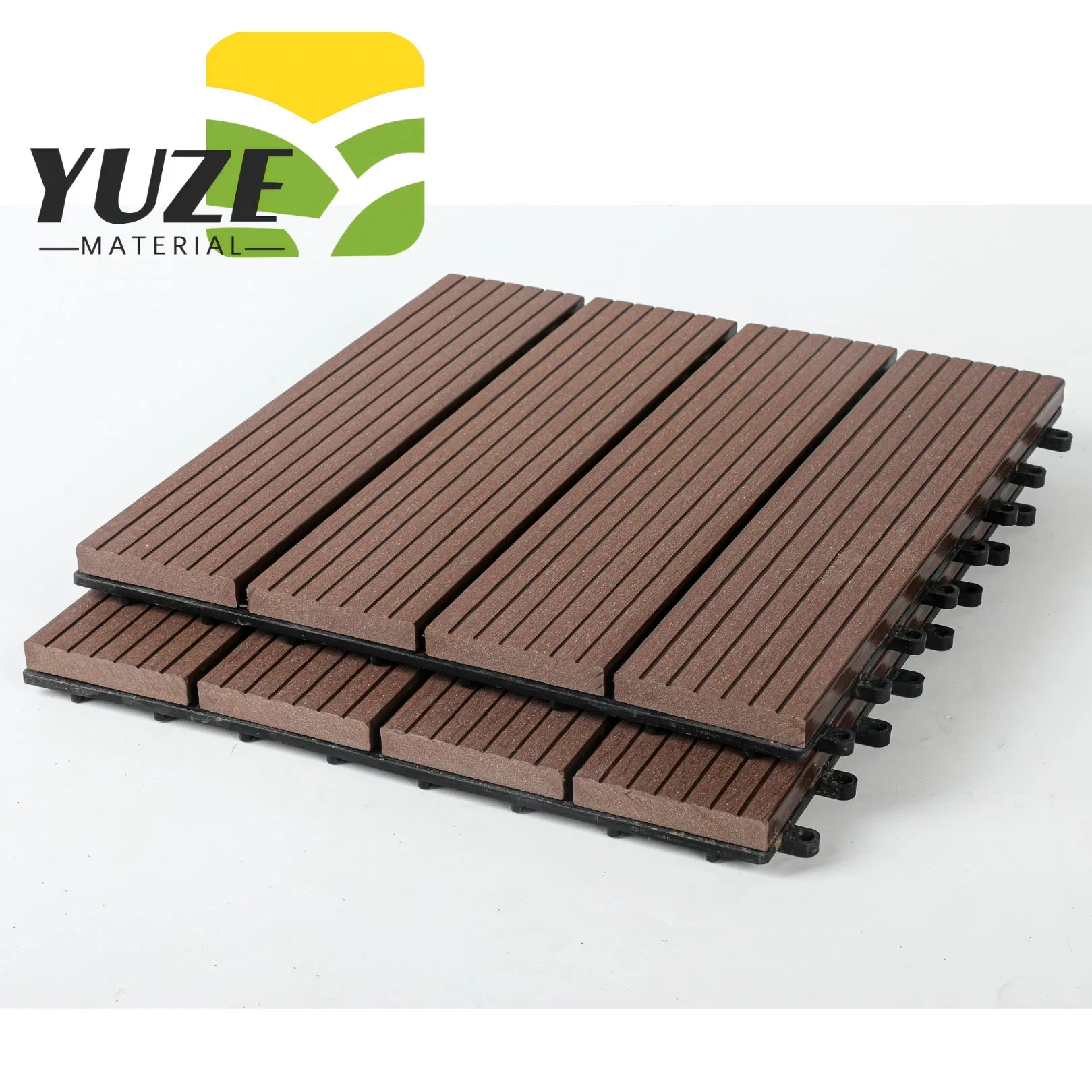 Outdoor WPC Decking Board Exterior Plastic Deck Floor Covering 3D Wood Grain Composite Decking Floor