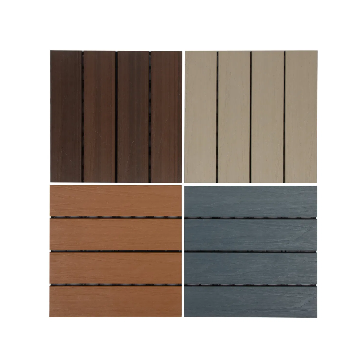 Factory Wholesale OEM ODM High Strength &amp; Low Expansion WPC Tiles Interlocking Outdoor Decking Tiles 300*300mm DIY Tiles for Garden Balcony
