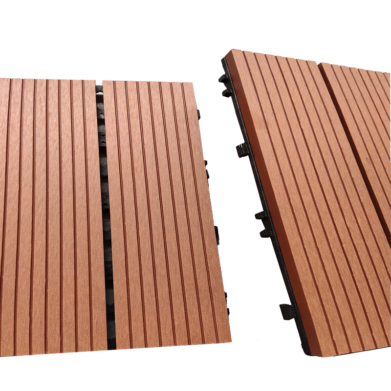 100% Eco-Friendly Non-Slip WPC Swimming Pool Outdoor DIY Interlocking Composite Decking Tiles