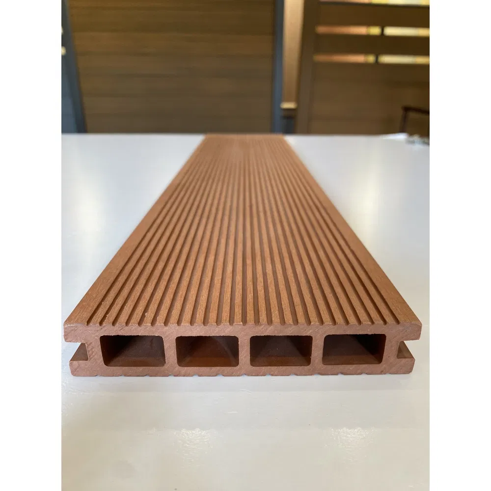 WPC Decking Boards 140*25 Outdoor Garden Patio Floor Waterproof with Brushed Finish Hollow Design Decking