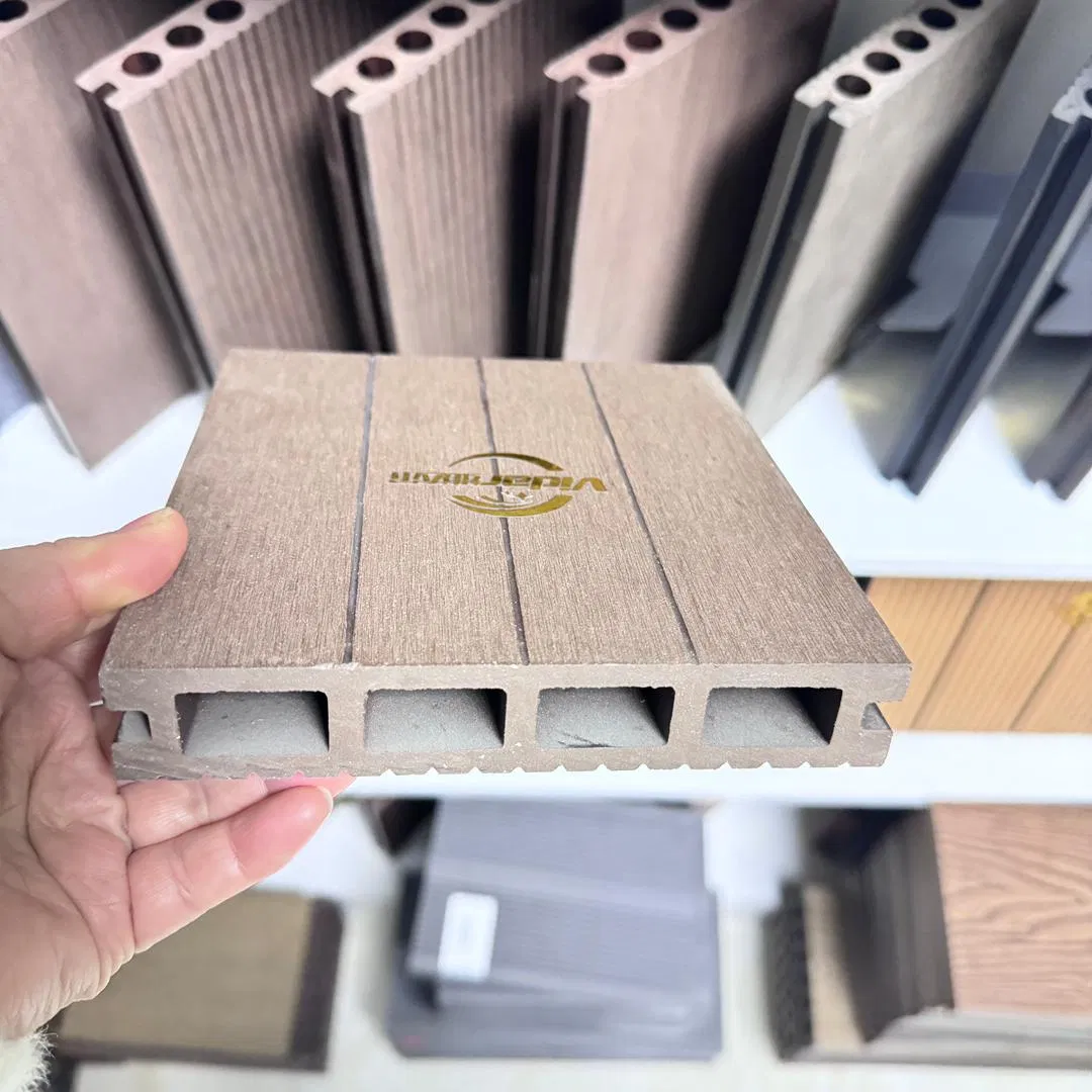 Outdoor Waterproof Traditional Hollow Composite WPC Decking for Garden Yard Decoration