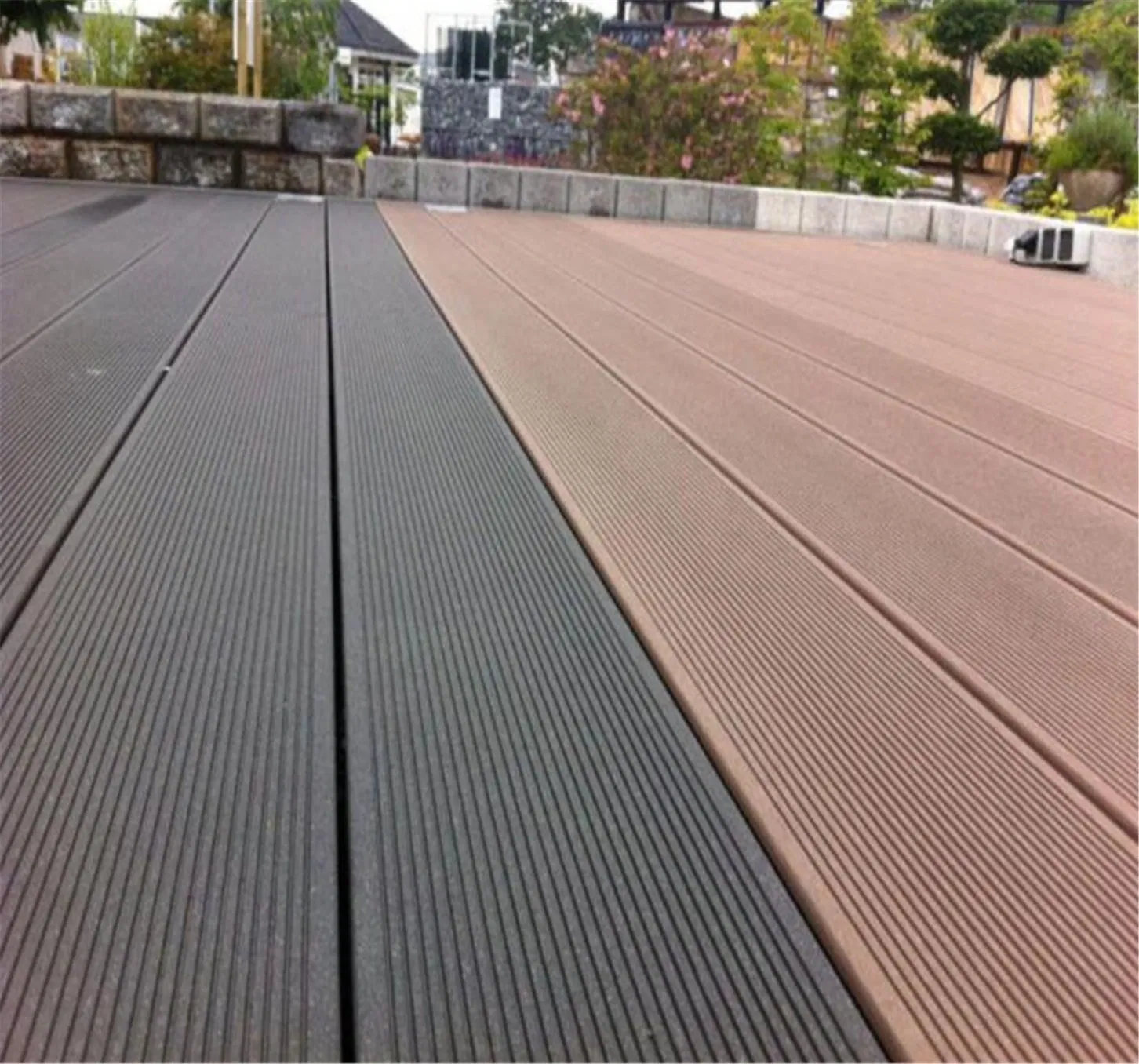 Hot Sale 147X23mm Outdoor Wood Composite WPC Hollow Home Decoration Decking