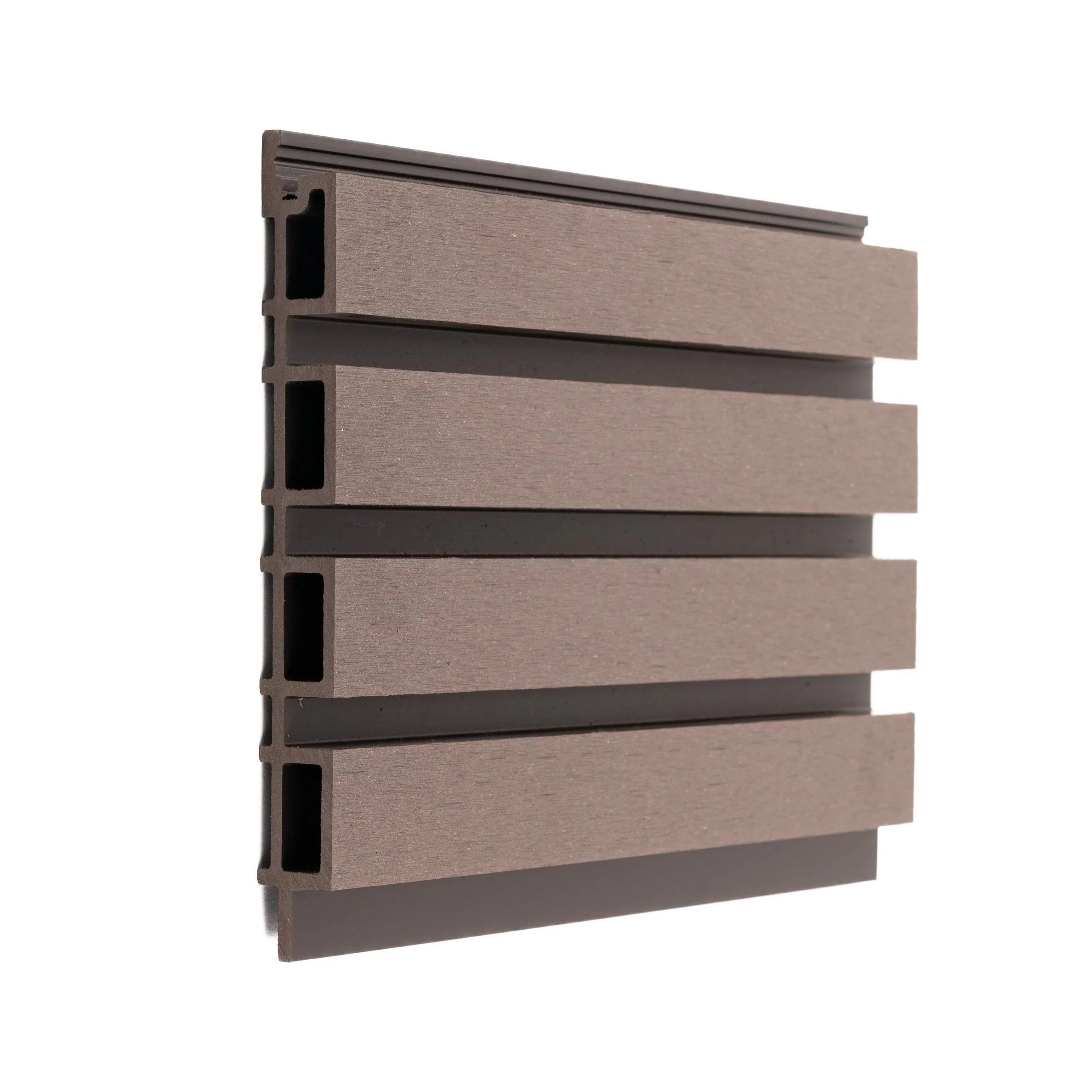 Easy to Install No-Maintenance Sanding Grooved Uncapped WPC Wall Cladding for Exterior 8"