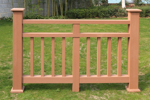 Plastic Wood Composite Outdoor Co-Extruded Plastic Solid WPC Fence for Garden Patio Waterproof Anticorrosive Railing