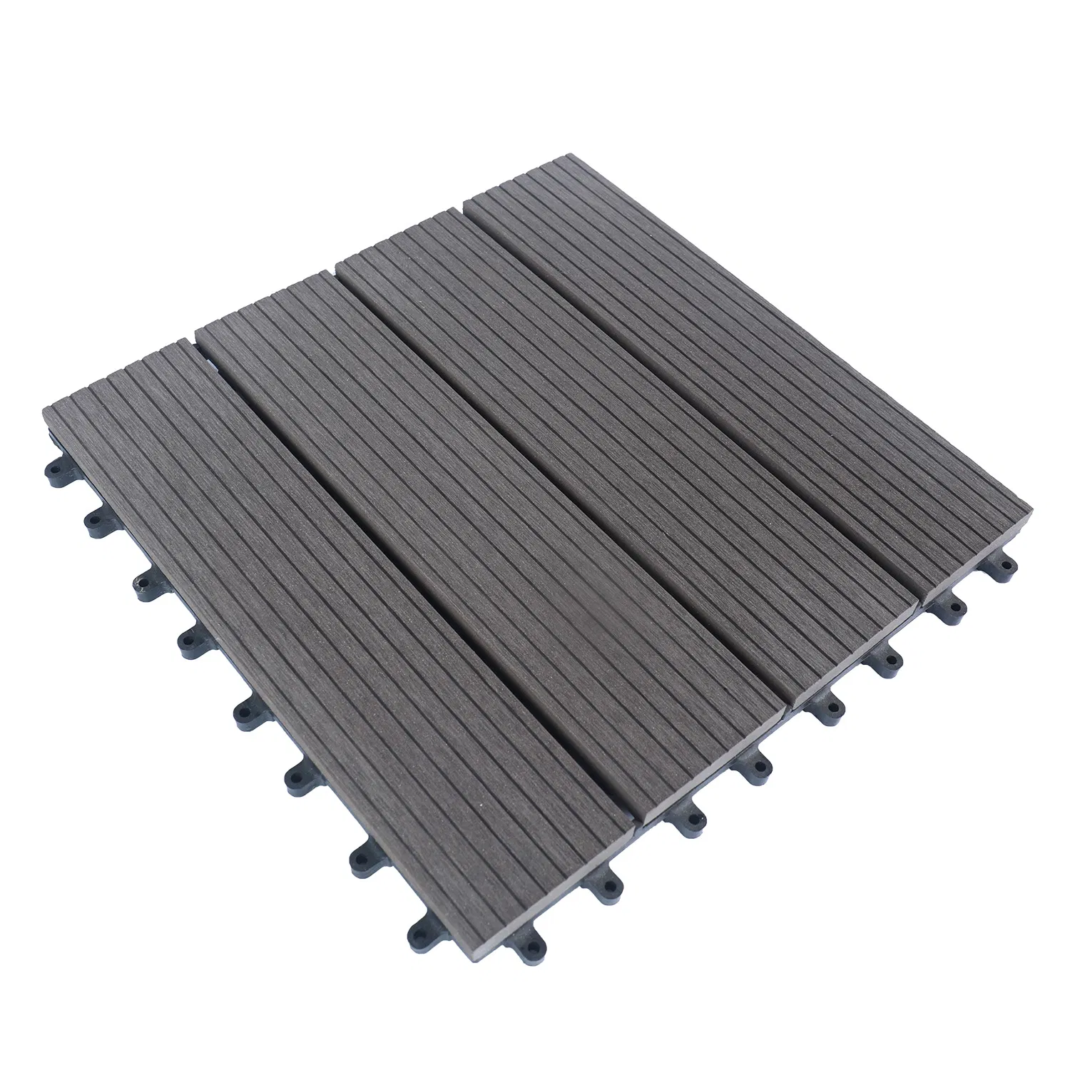 WPC DIY Interlocking Deck Tiles Composite Garden Patio Balcony Tiles