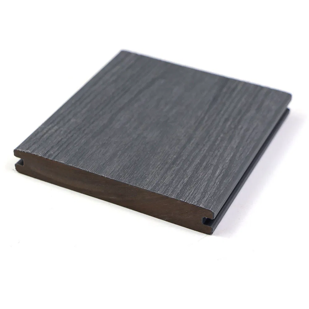 Solid Co-Extrusion WPC Composite Decking Board for Outdoor Garden European Design Style with Brushed Technics for Garden Decking