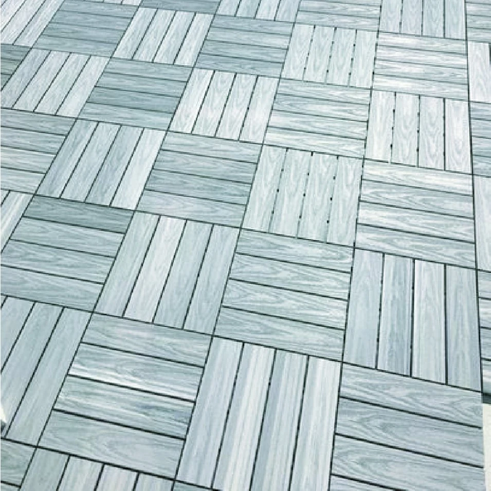 Eco-Friendly Outdoor Floor Tiles Modern Design DIY WPC Interlocking Deck Tiles