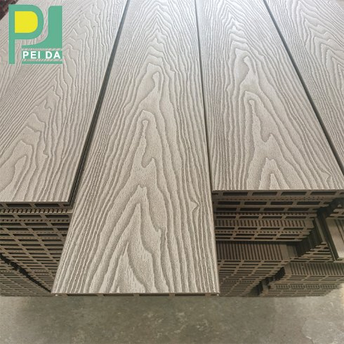 WPC Wood Plastic Composite Terrace Floor Price/ Outdoor Decking / Solid WPC Decking Board