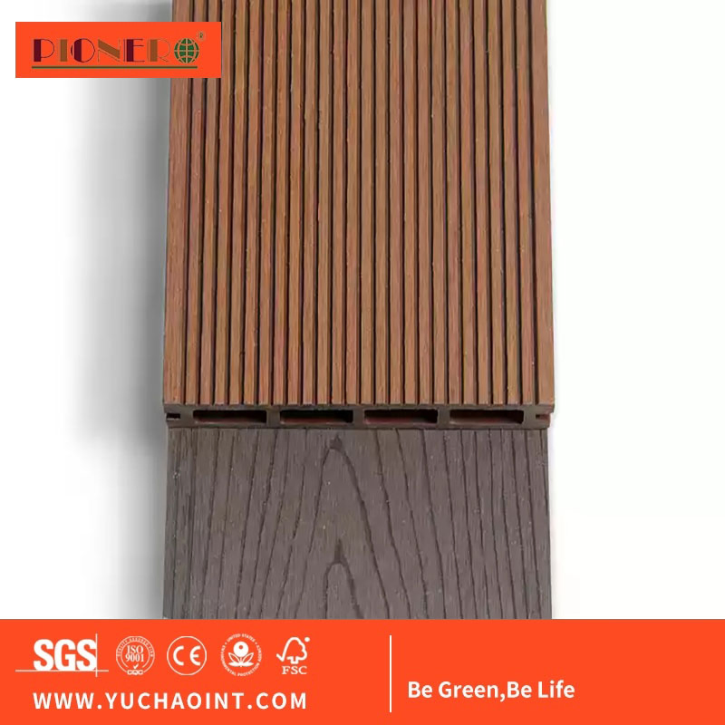 High Quality HDPE Crack-Resistant Anti-Rotten Solid Co-Extrusion WPC Wood Plastic Composite Decking for Outdoor Projects