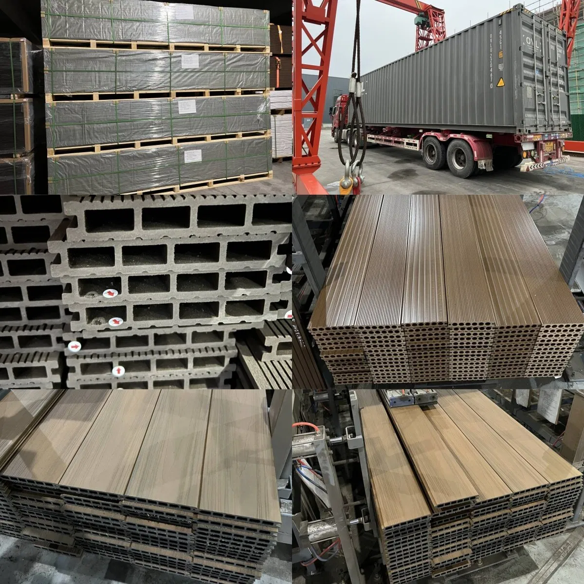 Swimming Pool Waterproof Anti-Slip Exterior Engineered WPC Decking