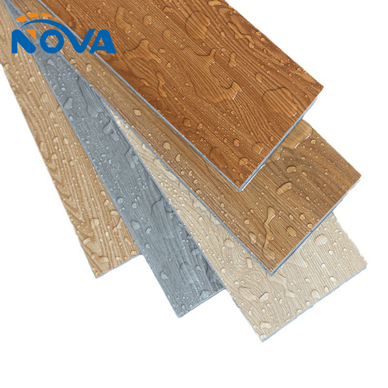 4mm Indoor Waterproof Eco Click Thick Sheet WPC Spc Vinyl Plank Flooring