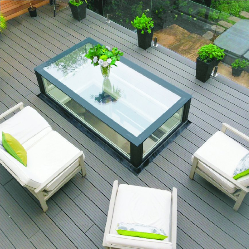 Solid Deep Embossed Waterproof and Mildew-Proof Solid Second-Generation Co-Extruded Floor Bammax WPC Deck