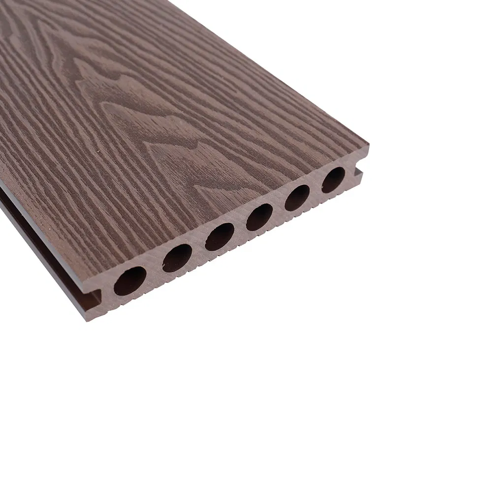 3D Wood Grain Stain Resistant Flooring Waterproof Fire Retardant WPC Decking