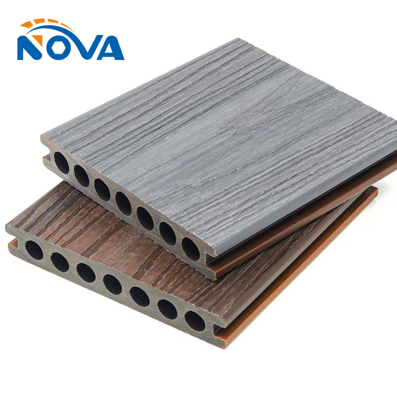 Manufacture Garden WPC Decking Flooring Outdoor Wooden Texture Board/Solid Decorative Profile Swimming Pool Decking Outside Floor