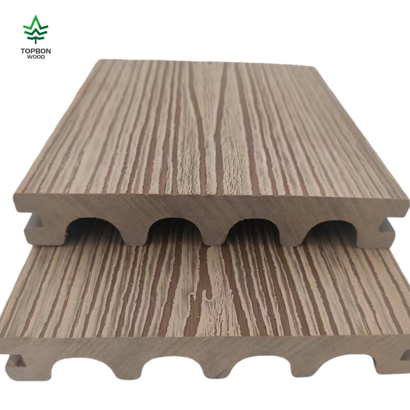 Wholesale Co-Extruded Fluted WPC Decking Outdoor Waterproof Floor Deck