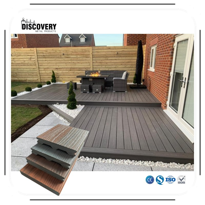 Co-Extruded WPC DIY Wood Plastic Composite Garden Patio Terrace Floor Interlocking Outdoor Decking WPC Flooring PE Composite Floor Decking