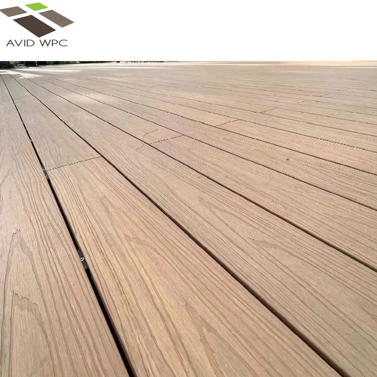 WPC 2ND Co-Extrusion Outdoor UV Resistant Wood Grain Anti Slip Decking Garden Patio Flooring