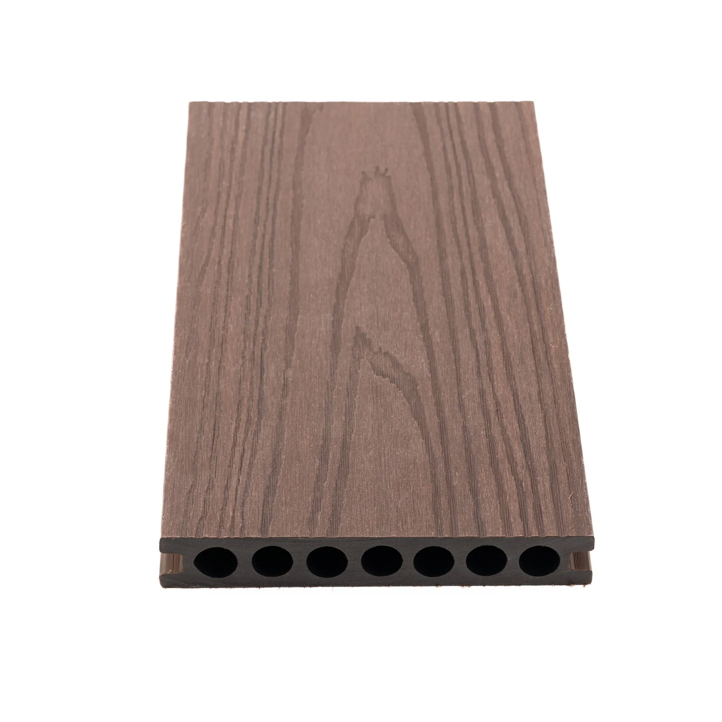 Yard Terrace Patio Flooring Wood Look Co-Extruded HDPE Hollow WPC Decking Composite Planks for Outdoor Use5.9"