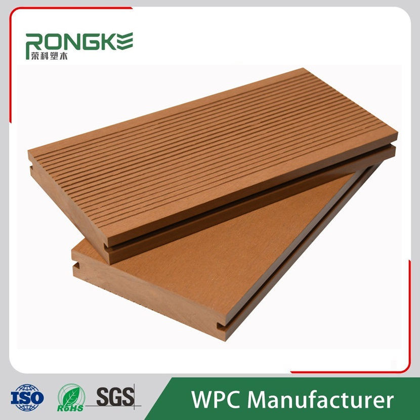 Morden Style Decorative Wood Plastic Composite Co-Extrusion WPC Waterproof Anti-Slip Outdoor Decking