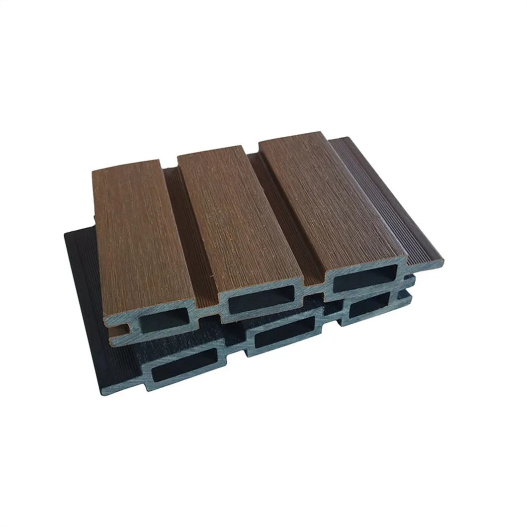 Low Maintanence Never Fading Slatted Style Modern WPC Composite Fence Panel