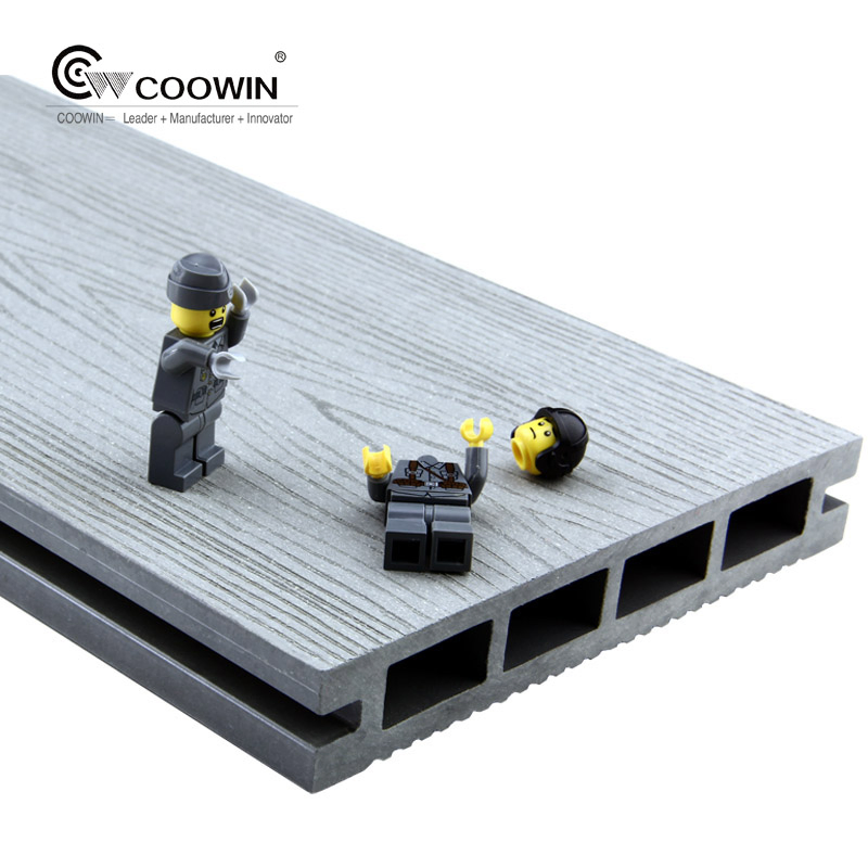 Fire Resistant Grey Wood WPC Balcony Board Flooring Decking