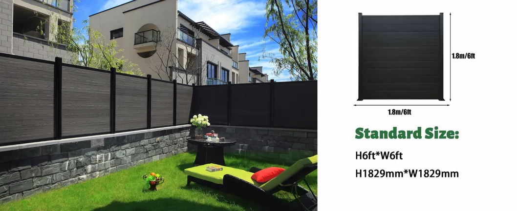 Wood Grain Garden Fence